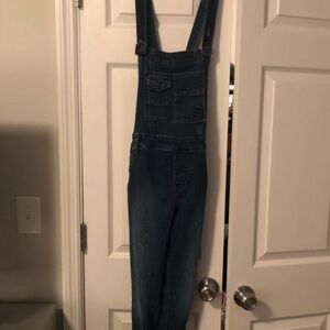 Free people Blue Denim Overalls